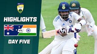 Australia v India 2024-25 | Third Test | Day Five