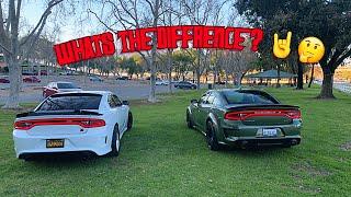 Dodge Charger Srt Hellcat Vs Dodge Charger Scatpack !