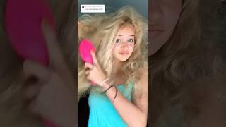 Let’s brush my curly hair!  #shorts #fyp #viral #curlyhair