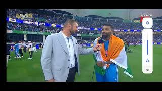 India Win  Rahul Interview after March champions Trophy 2025 Rohit Sharma