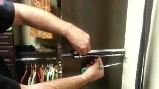 The Closet Doctor - How to Adjust Sliding Belt and Tie Racks