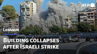 Footage captures moment Israeli strike hits building in Beirut's Chiyah | AFP