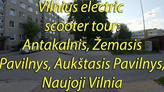 Electric scooter tour (35 km): Antakalnis, Žemasis and Aukštasis Pavilnys, Naujoji Vilnia. 4K60