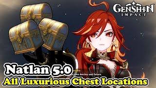 Natlan All Luxurious Chest Locations in Genshin impact 5.0 (Luxurious Chests)