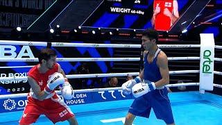 Finals (48KG) ALAKHVERDOVI SAKHIL (GEO) vs TASHKENBAY SANZHAR (KAZ) | IBA World Championships 2023