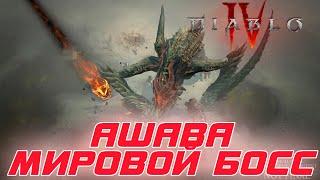 Diablo 4 - Мировой босс Ашава. Демонстрация битвы с ним