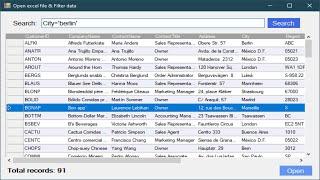 C# Tutorial - Open and Read Excel Files, Search or Filter Data in DataGridView | FoxLearn