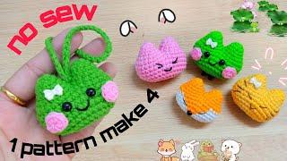 You Won't Believe How Easy It Is to Make a Crochet Animal Keychain! Móc móc khóa len cho người mới