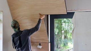 Plywood Wall! - NO Nail Holes!