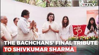 Amitabh And Jaya Bachchan At Shivkumar Sharma's Funeral