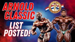 2025 Arnold Classic List is OUT!