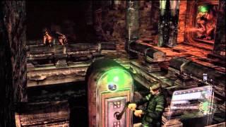 Resident Evil 6 - Leon Chap 3, Catacombs, Crank Torch Zombies, HD Gameplay PS3