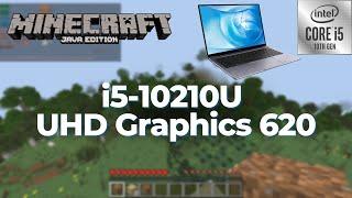 Intel Core i5-10210U \ UHD Graphics 620 \ Minecraft JAVA 1.19.2 @1080p 6 chunks (8GB RAM)