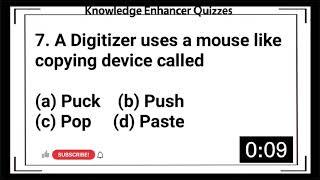 Basics of Information Technology Quiz   Computer Science Quiz   Knowledge Enhancer Quizzes