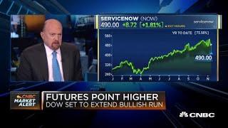 Jim Cramer: Watch ServiceNow to see how cloud stocks may perform going forward