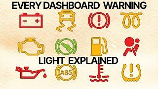 Every Dashboard Warning Light Explained In Your Car