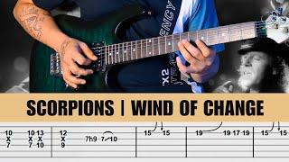 Scorpions - Wind Of Change Guitar Solo Lesson With Guitar Tab | Cover | Tutorial