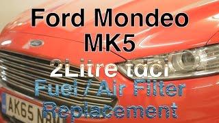 Ford Mondeo mk5 2 Litre tdci Fuel & Air Filter Replacement