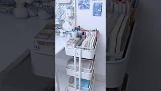 part 3/3 of my stationery cart organizing! #ikea #organization #organizing #asmr #stationery #desk