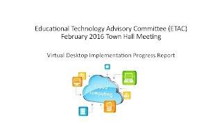 Virtual Desktops - An FHDA Town Hall