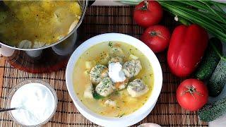 Суп на каждый день с ленивыми пельменями  Очень вкусный