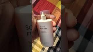 Missha soft finish sunscreen review.. #sunscreen #missha #makeup #reels