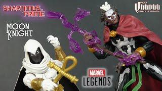 Marvel Legends Moon Knight and Brother VooDoo Blackheart BAF Wave Comic Figure Review