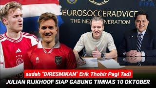  BAKAL BELA TIMNAS 10 OKTOBER  Julian Rijkhoof Tanda Tangani Berkas Pagi Tadi & Siap Bela Timnas