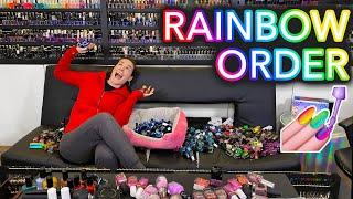 Organizing my 2,000+ Nail Polishes in Rainbow Order