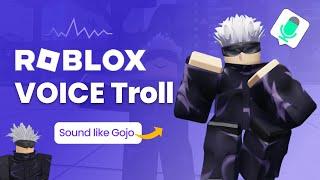 How to voice troll as Gojo in Roblox | Gojo AI Voice Changer