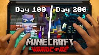 I Survived 200 Days in Minecraft Pocket Edition Hardcore