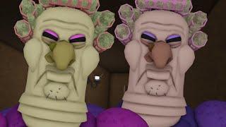 Escape GRUMPY GRAN! (SCARY OBBY) COOP ALL JUMPSCARES + WALKTHOUGH