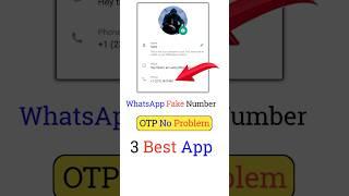 Fake Number Se WhatsApp Kaise Banaye #shorts