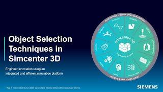 Object Selection Techniques in Simcenter 3D