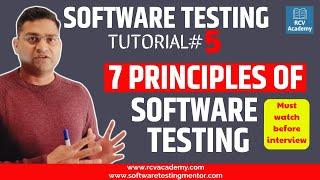 Software Testing Tutorial #5 - Seven Principles of Software Testing