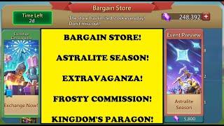 Lords Mobile - BARGAIN STORE - EXTRAVAGANZA - ASTRALITE SEASON - FROSTY & PARAGON!  OVERDOSE!