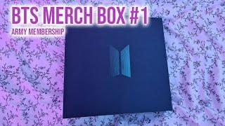 BTS MERCH BOX #1 unboxing - ARMY Membership