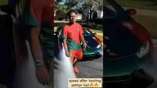 speed after beating ashton hall #ishowspeed #ashtonhall #race#trend#youtube#win#shorts#attitude