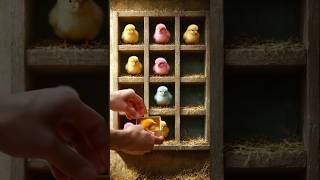 Adorable colorful chicks #cute #birds