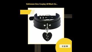 Faschings-Favoriten: Halloween Emo Cosplay All Black G... für nur €8.99! Entdecke jetzt