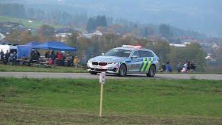 Tschechische Polizei BMW 540i Streifenwagen bei der Central European Ralley in Kratusin