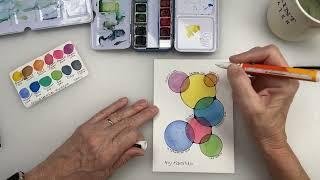 Mindful Watercolor Circles and Doodles