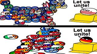 It's harder than it looks... (Countryballs)