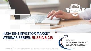 IIUSA Investor Market Webinar: Russia & CIS