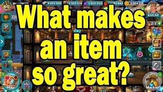 What makes an item so great in Hustle Castle?