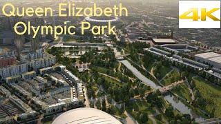 QUEEN ELIZABETH OLYMPIC PARK CINEMATIC DRONE FOOTAGE 4K! - LONDON PART 4