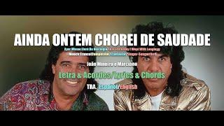 Ainda Ontem Chorei De Saudade-Letra & Acordes/Lyrics & Chords-Tra. Español/English