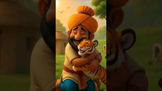 ek garib kisan aur tiger  ki kahani #Short #shortfeed #viralstory #ai #aishorts