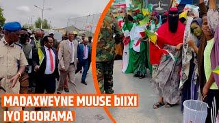 Qaabka Madaxweyne Muuse Biixi loogu soo dhaweeyay Magaalada Boorama