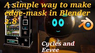 Tutorial-How to add edge-mask in blender 2.8+